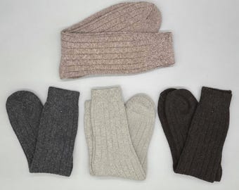 Classic Alpaca Knit Socks – Cozy & Sustainable with 92% Alpaca Wool