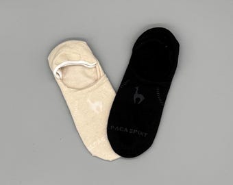Botines de alpaca hechos de lana de alpaca bebé – Calcetines tipo pantufla de alpaca, antideslizantes, transpirables e hipoalergénicos.