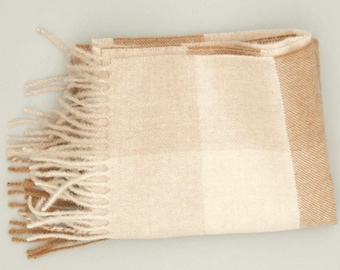 Bufanda de alpaca para mujer y hombre elaborada 100% lana de alpaca bebé, suave, transpirable y termorreguladora (varios colores)