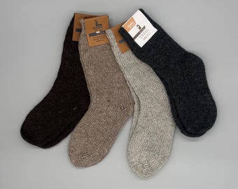Calcetines de alpaca para niños en tallas 27-34: ¡sostenibles, cálidos y duraderos gracias al 92% de lana de alpaca!