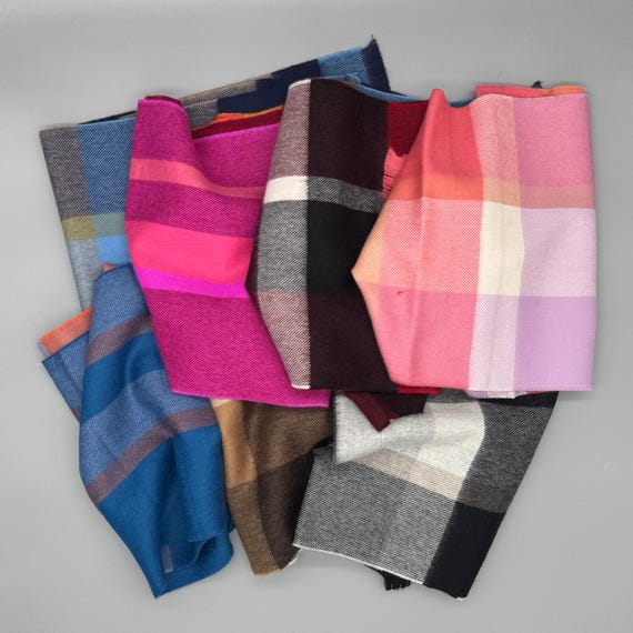 Weicher Schal 100% Babyalpaka Wolle – warmer Winter Schal Unisex mit Fransen, verschiedene Designs