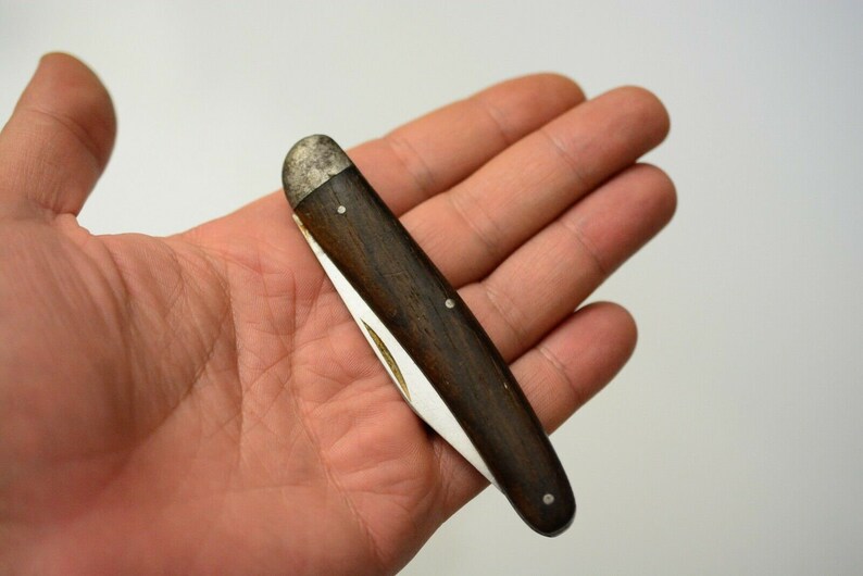 Vintage Christians Solingen German Folding Pocket Knife Wood Etsy