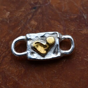 My-Bead ciondolo connetore 4mm argento 925 carrier charms per collane e bracciali in pelle