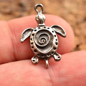 Amuleto Di Tartaruga Marina In Osso Intagliato, Animale - Foto 9