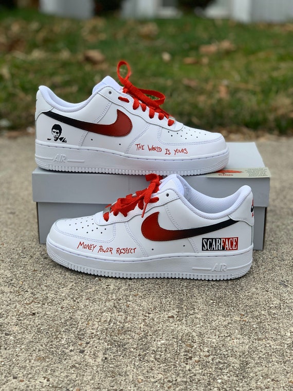 Nike Air Force 1 Custom 'Scarface' Available in all | Etsy