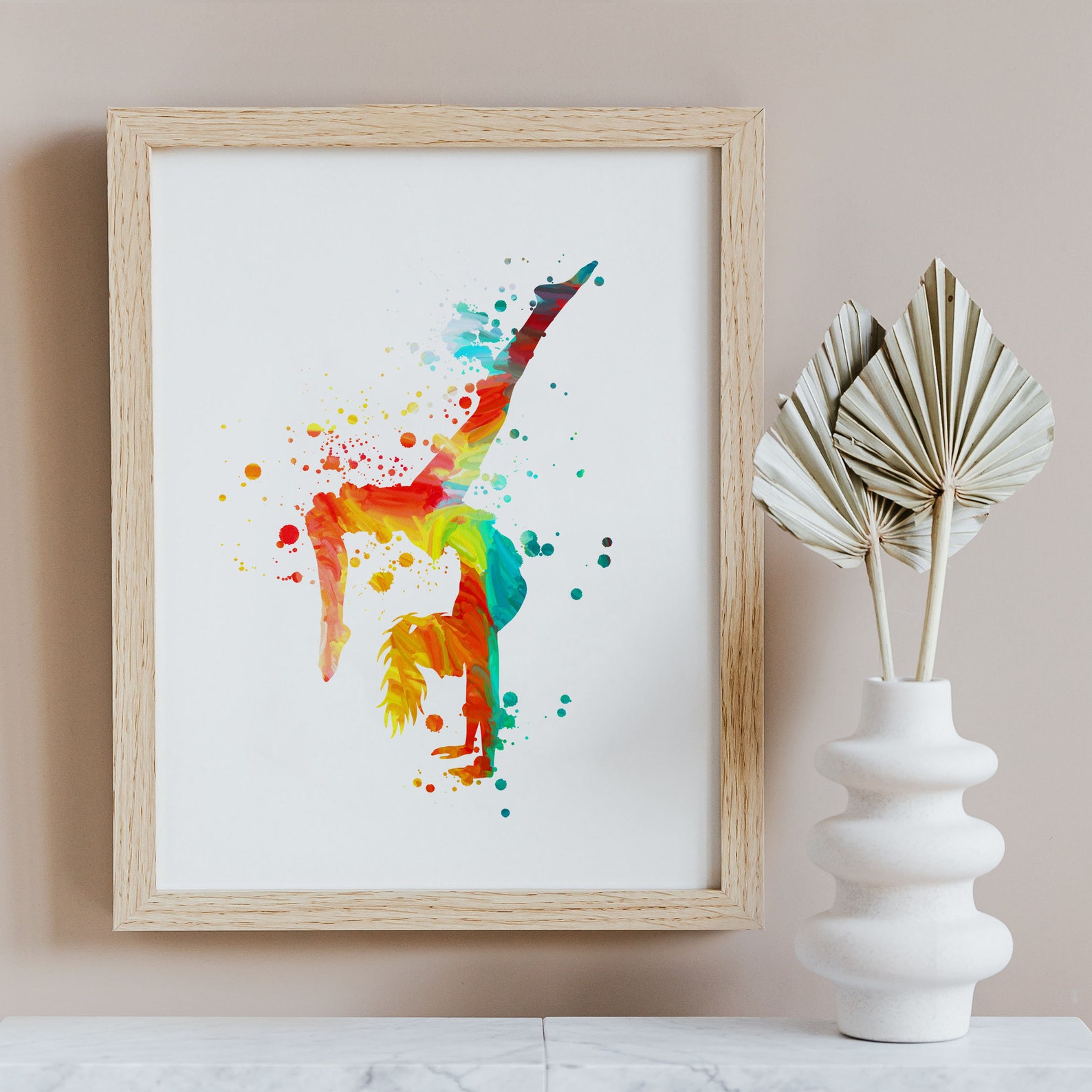 Yoga Printable Wall Art, Yoga Poster Room Decor, Yoga Girl Silhouette ...