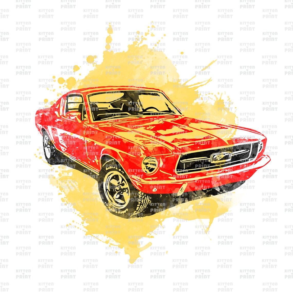 Car PNG Car Sublimation Design American Classic Car Etsy UK