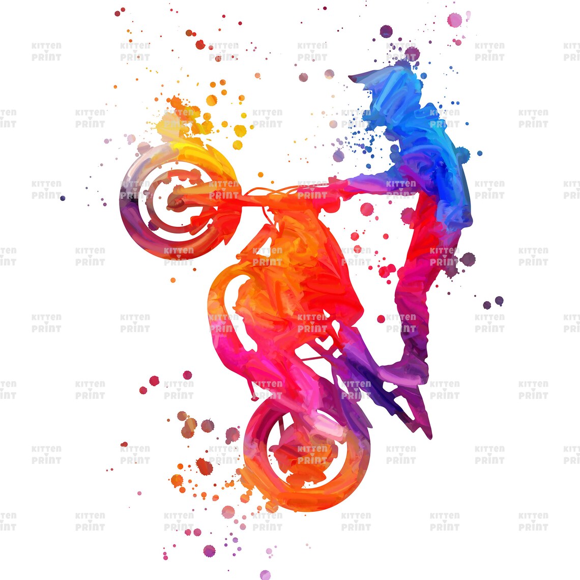 Motorcycle Rider Motorcycle Art Print Motorcycle Printable Etsy