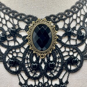 Black Lacey choker, Victorian choker, Gothic choker, Revival choker, Vintage choker, Steampunk choker, Renaissance style necklace, choker