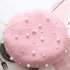 Blush Pink Pearl Beret