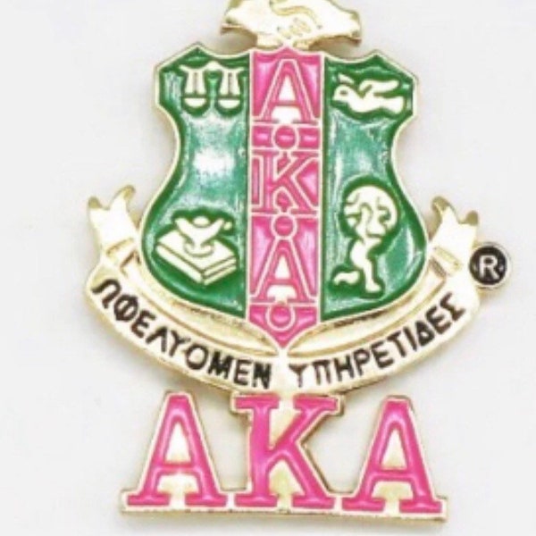 Pink and Green AKA pin brooch