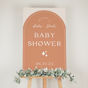 Boho Baby Shower Welcome Sign For Coed Baby Shower | Baby Shower Decorations Gender Neutral