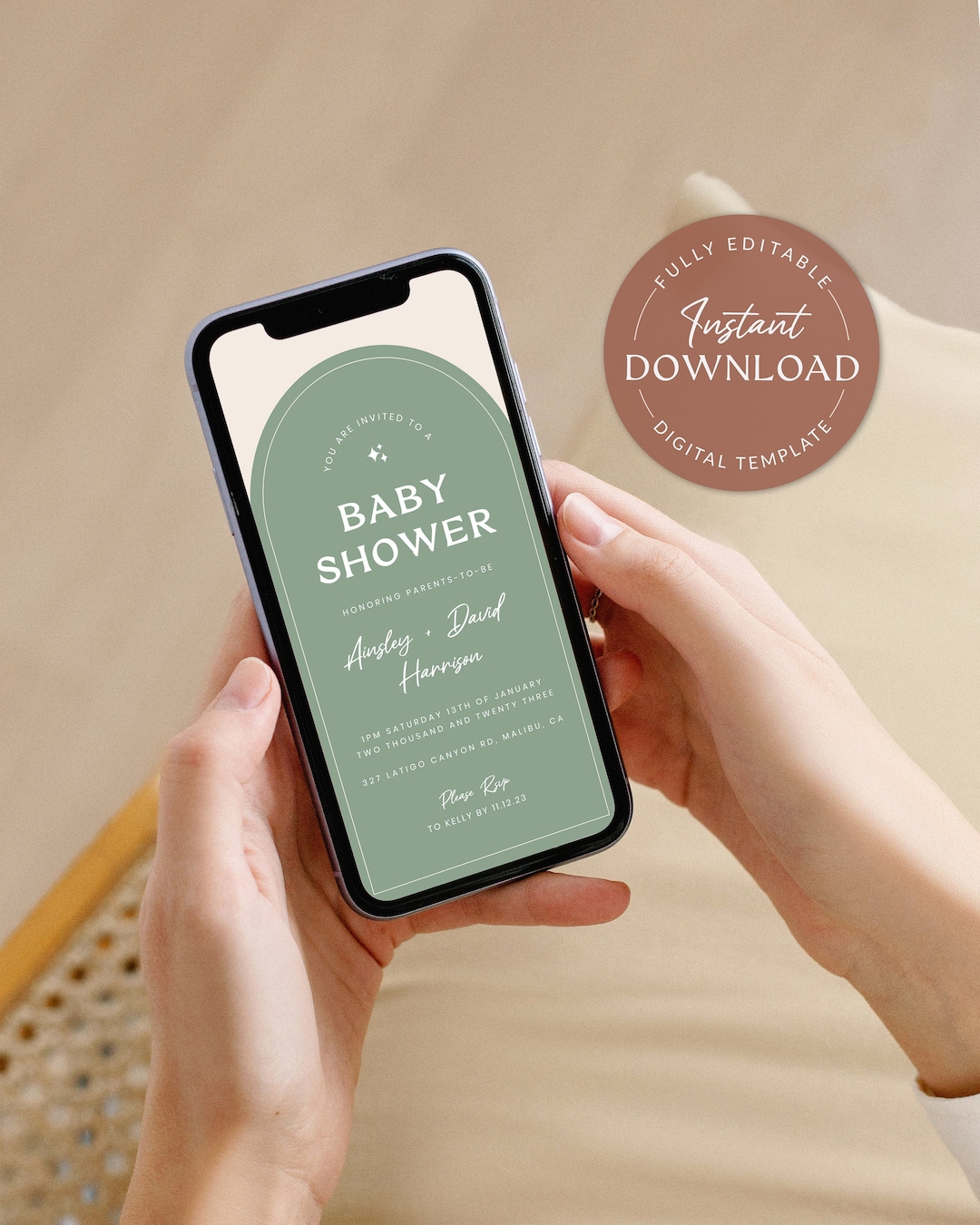 Coed Baby Shower Invitation Text Message Gender Neutral Baby Shower ...