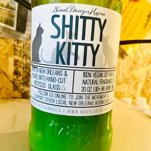 PET ODOR ELIMINATOR Scented Candle for Cat Lover Gift Idea Handmade New Orleans Gift for Pet Owner Dog Lover Gift Idea for Stinky Litter Box