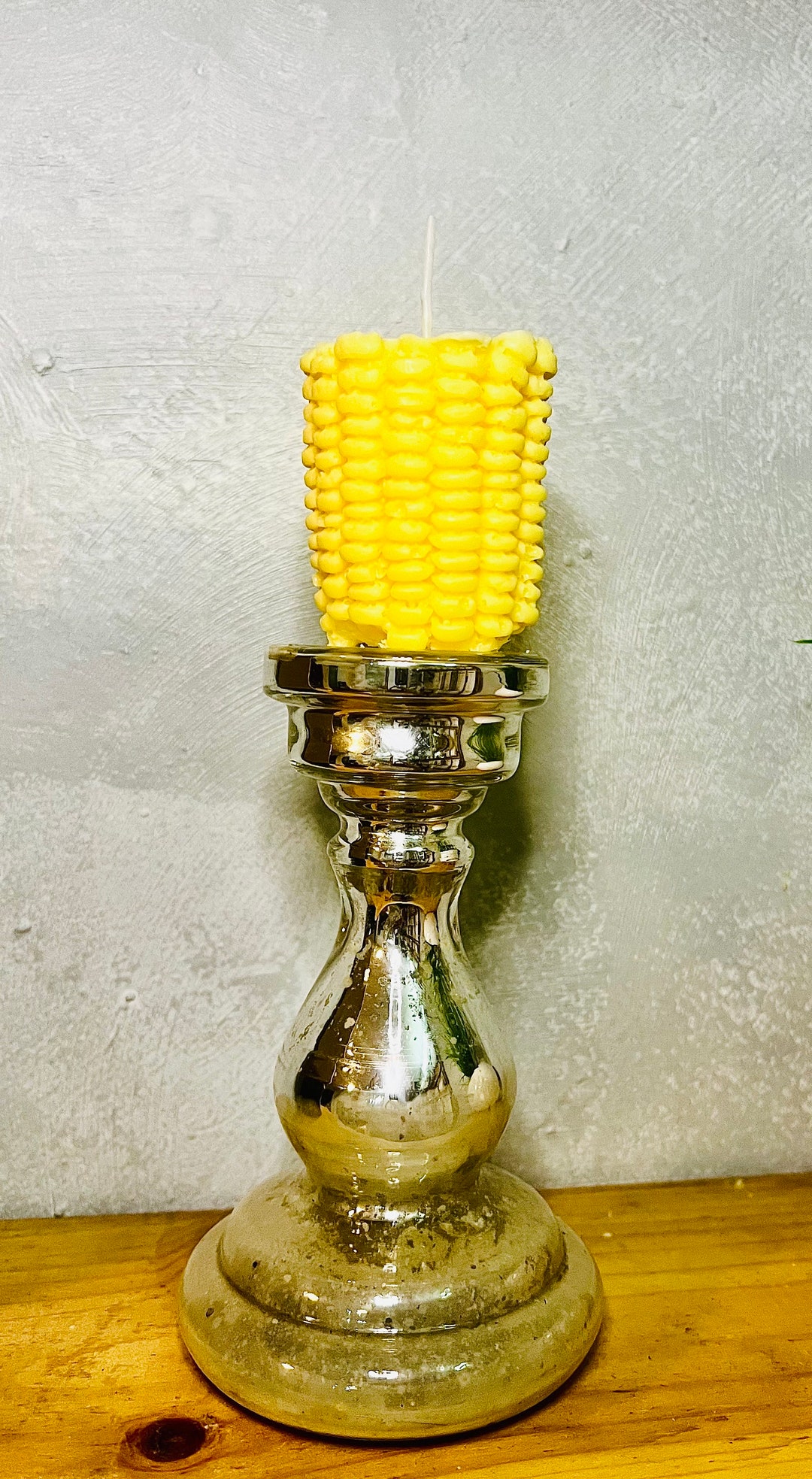 CORN on the COB CANDLE Crawfish Boil Scented Pillar Candle Shimmer