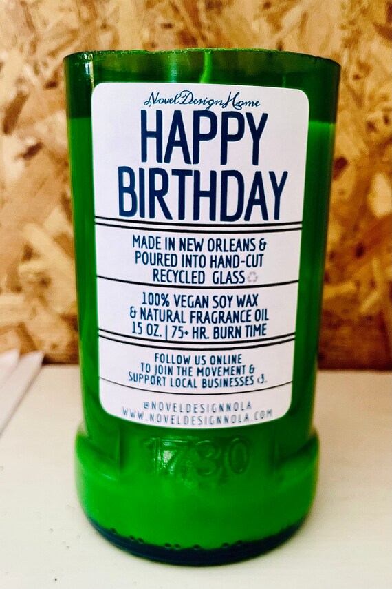 HAPPY BIRTHDAY Cake Scented Candle Etsy