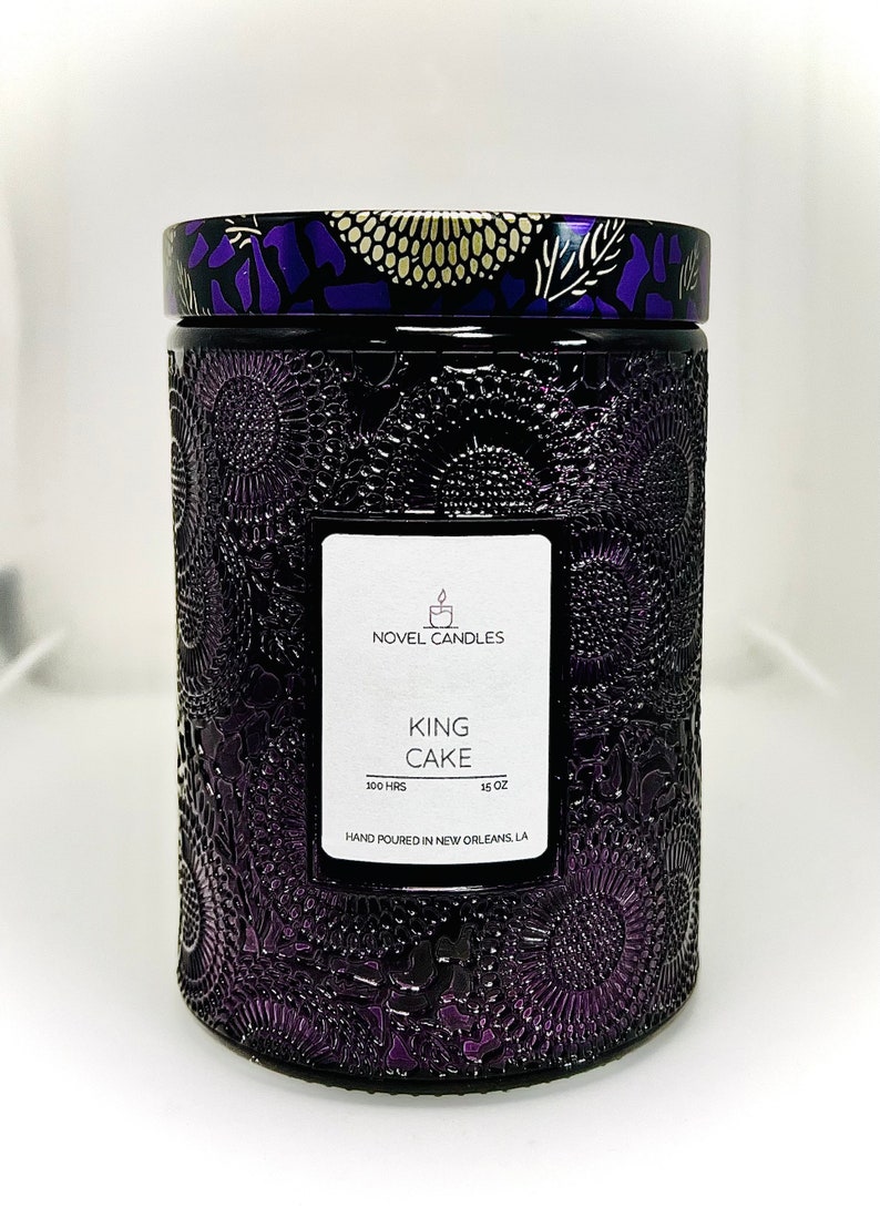 REFILLABLE CANDLE King Cake Vanilla Cinnamon Nola/mardi Etsy