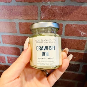Kräftkokljus – Doftar som en riktig Louisiana-kokljus, Cajun-present, Unikt matljus, Rolig nyhetsdoft 3 oz Recycled Jar
