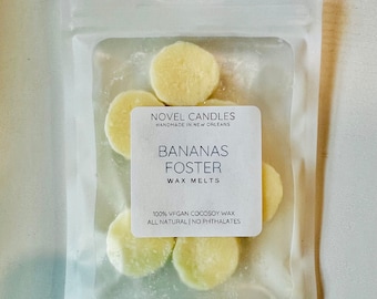 Bananas Foster Wax Melts: Vegan CocoSoy Wax Tarts