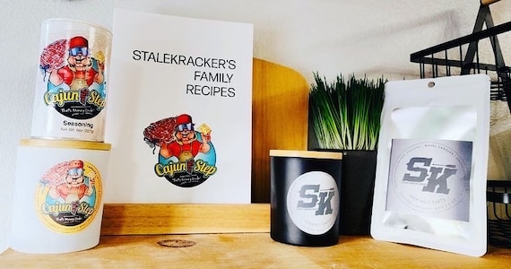 STALEKRACKER & Cajun Two-step official Signature Seasoning Scented Candle  Handmade in New Orleans Kentwood LA Vegan Cocosoy Wax 