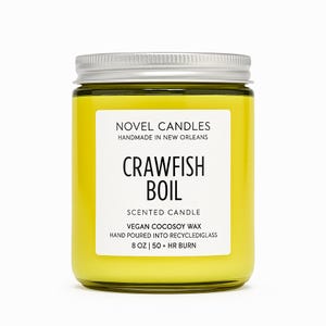 Kräftkokljus – Doftar som en riktig Louisiana-kokljus, Cajun-present, Unikt matljus, Rolig nyhetsdoft 8oz Green Jar