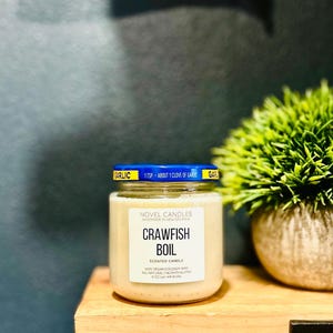 Kräftkokljus – Doftar som en riktig Louisiana-kokljus, Cajun-present, Unikt matljus, Rolig nyhetsdoft 5 oz Recycled Jar