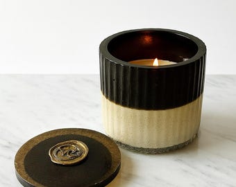 Artisan Crushed Glass Candle: New Orleans Scented Candle, Eco-Friendly Gift