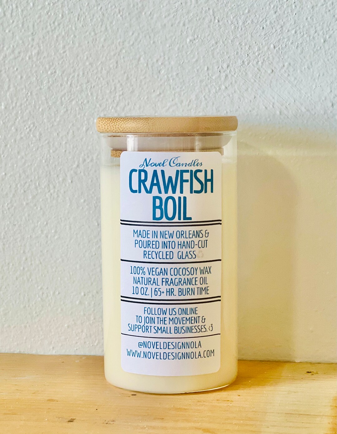 CRAWFISH BOIL CANDLE Cajun Spice Seafood Creole Cooking Handmade New
