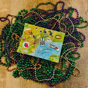 Karte von New Orleans | Hochzeitsgeschenk Tasche Einladen Handgefertigte Lokale New Orleans Kunst | Airbnb Wandkunst | Louisiana Event Wohnkultur | Fertig zum Aufhängen