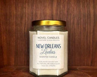 New Orleans Ladies Candle – Spicy Floral Vanilla | Hand-Poured in Nola, Vegan CocoSoy