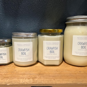 Kräftkokljus – Doftar som en riktig Louisiana-kokljus, Cajun-present, Unikt matljus, Rolig nyhetsdoft 8 oz Recycled Jar