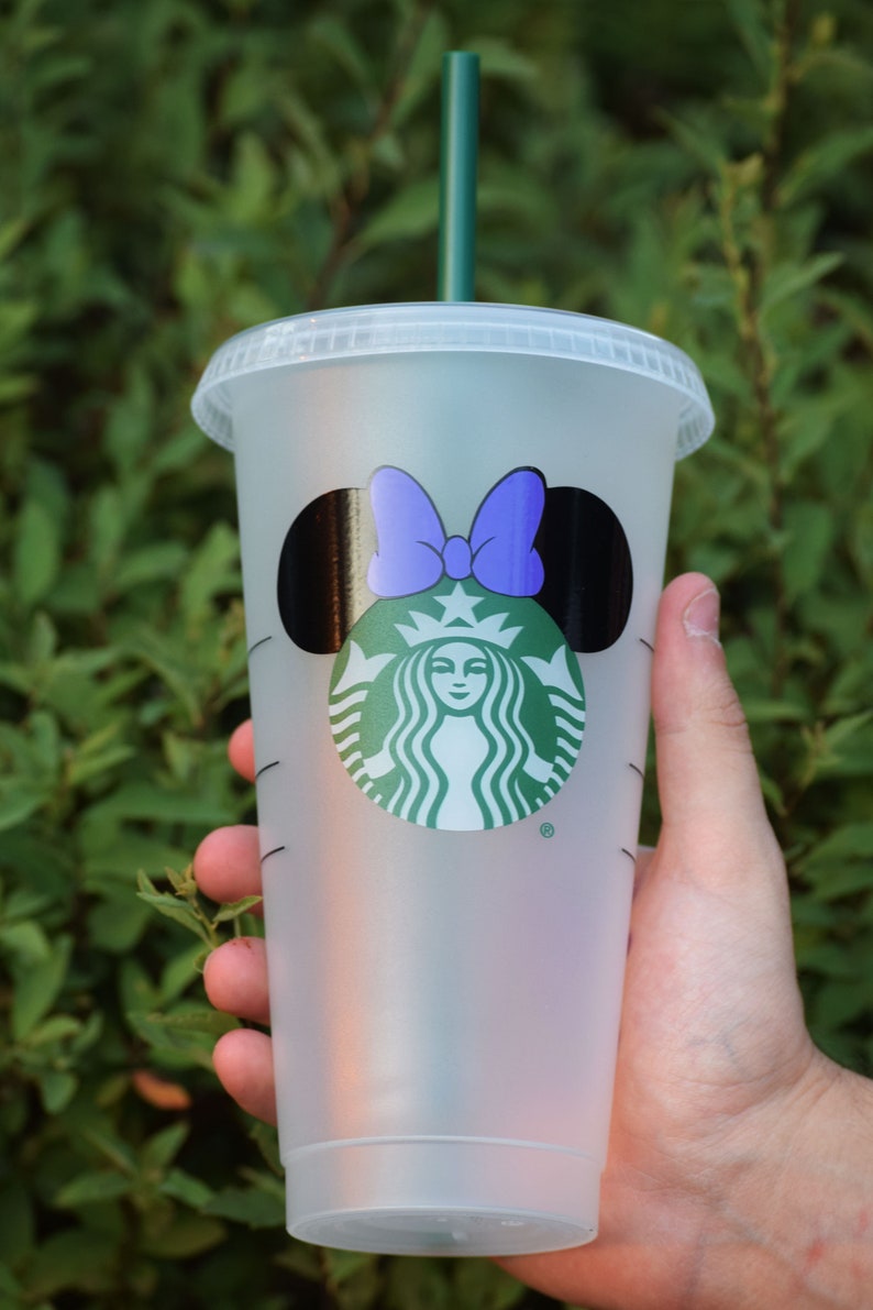 Custom Disney Minnie Mickey Mouse Inspired Starbucks Cup 24oz Starbucks Cold