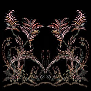 Elegantes botanisches Briefpapier für Kunstliebhaber