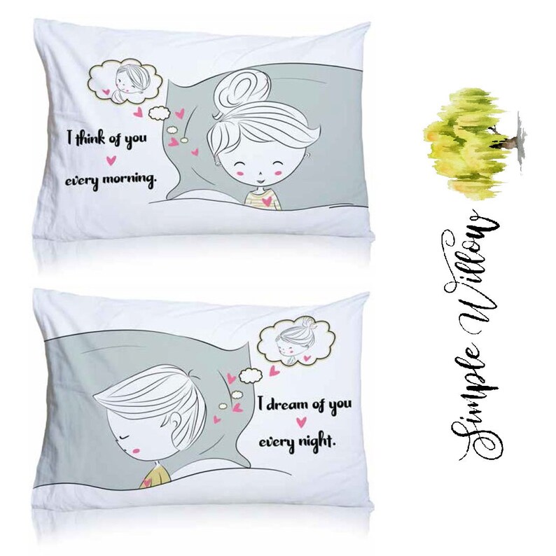 Pillowcase with sayings quotes gift for couples husband Etsy