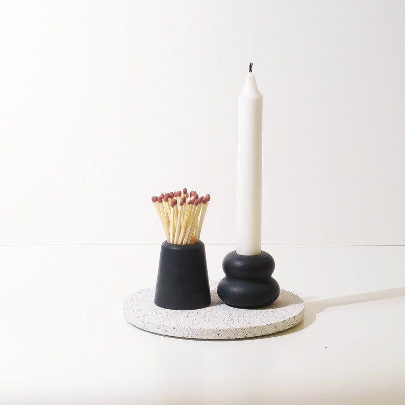 Terrazzo Round Decorative Tray Coffee Table Tray Round Etsy