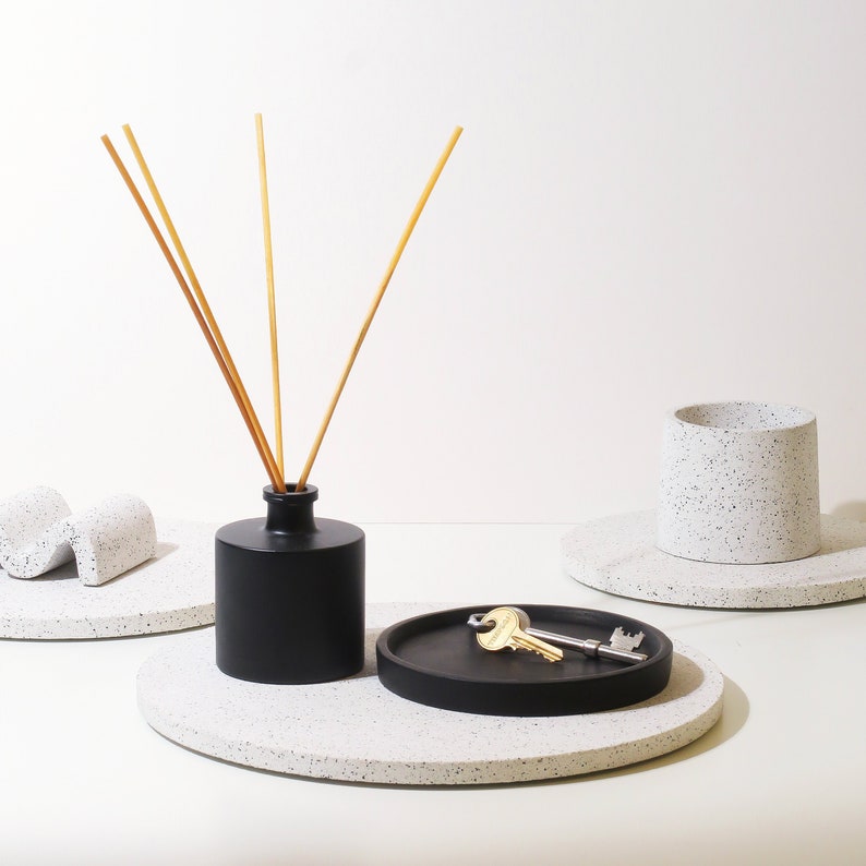 Terrazzo Round Decorative Tray Coffee Table Tray Round Etsy