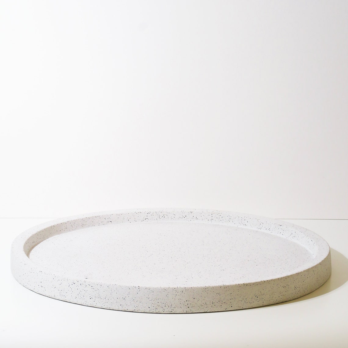 Extra Large Concrete Tray Round Coffee Table Tray Scandi | Etsy
