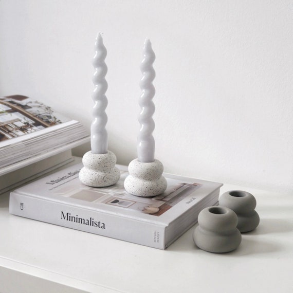 Concrete sale candlestick holder