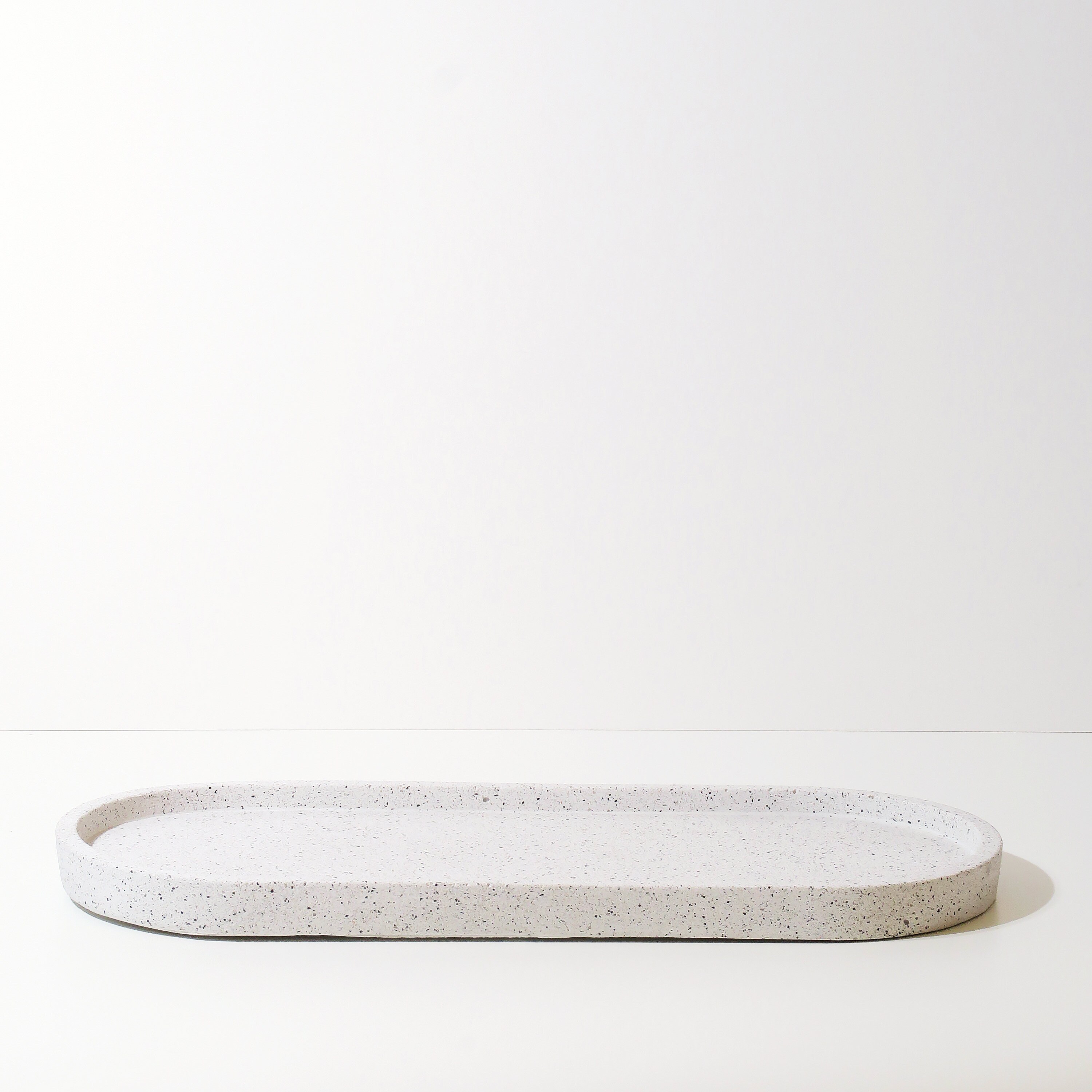 Large Concrete Oval Decorative Tray Modern Minimal Trinket Etsy UK