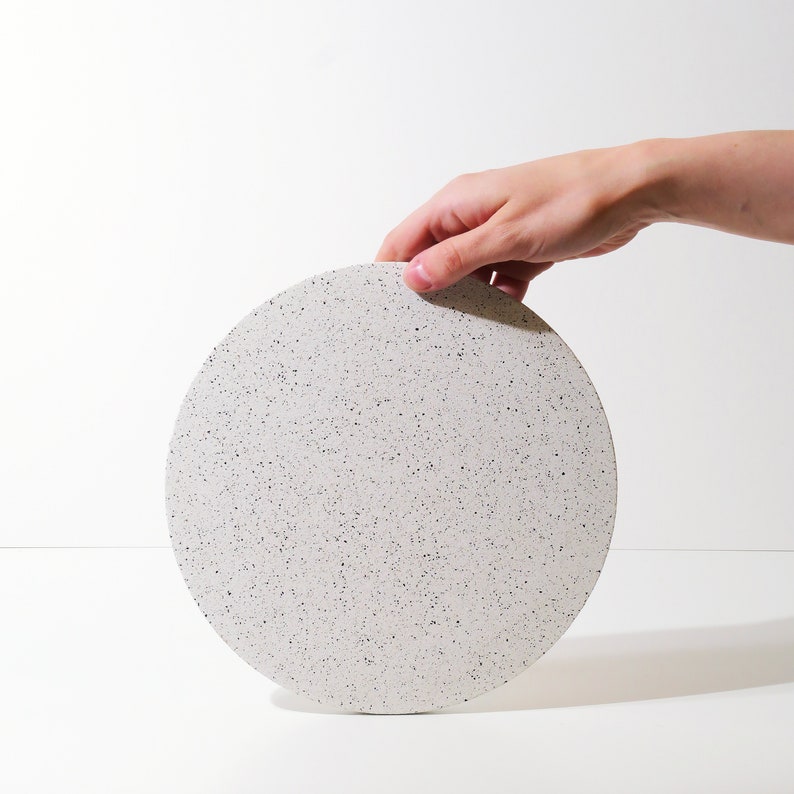 Terrazzo Round Decorative Tray Coffee Table Tray Round Etsy