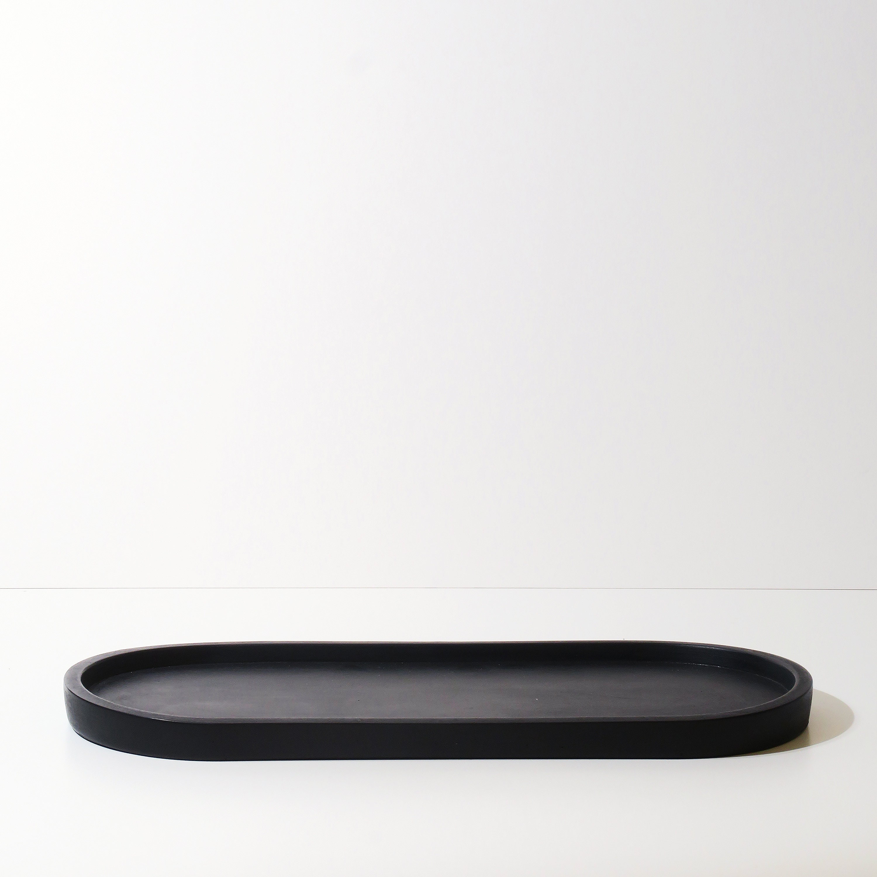 Large Concrete Oval Decorative Tray Modern Minimal Trinket Etsy UK