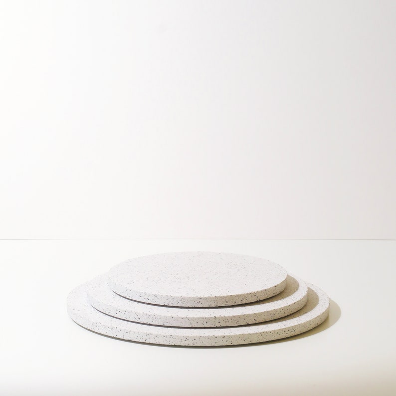 Terrazzo Round Decorative Tray Coffee Table Tray Round Etsy
