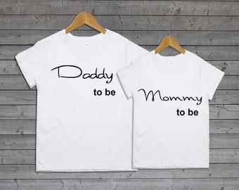 Dad and mom shirts, Couples shirts, Anniversary gift, Matching shirts, Wedding gift, His and hers shirts, New daddy shirts, New Mommy shirts