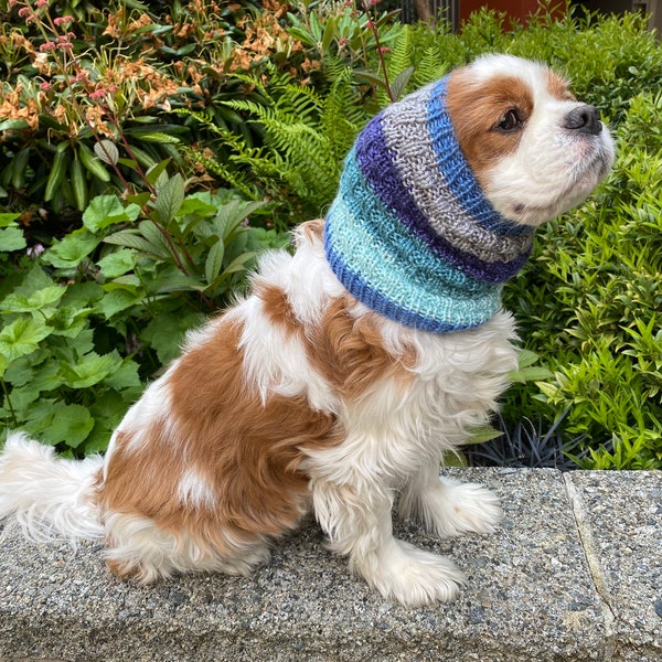 The Cozy Every Day  Bubbles Snood Cavalier Spaniel Snood Cocker English Toy Spaniel Snood Ear Protectors Dog Snood Ear Snood Hand Knit