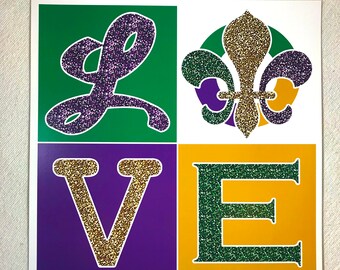 Soulard Mardi Gras, Mardi Gras Print, plakat na imprezę w wysokiej rozdzielczości, obraz, znak, dekoracja ścienna, oryginalna sztuka, sztuka miłosna, wydruk miłosny