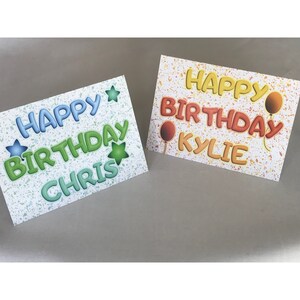 Personalized Birthday Cards
