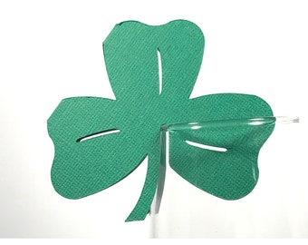 Shamrocks, Stemware Decorations, Wine Glass Decorations, Party Decorations, Place Cards for Your Dinner Celebrations - St Patrick's Day