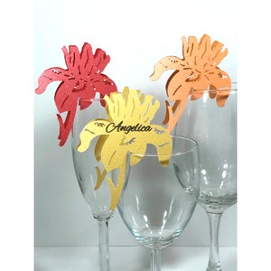 Iris Place Cards/Stemware Decorations
