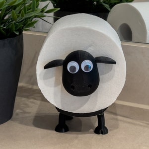 Funny Sheep Toilet Paper Holder - Quirky Bathroom Organizer - Farmhouse Decor - Unique Home & Toilet Accessories
