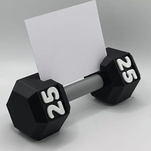 Von Fitness inspirierter Hantel-Visitenkartenhalter - Perfekt für Fitnessstudios, Personal Trainer und Fitness-Enthusiasten!